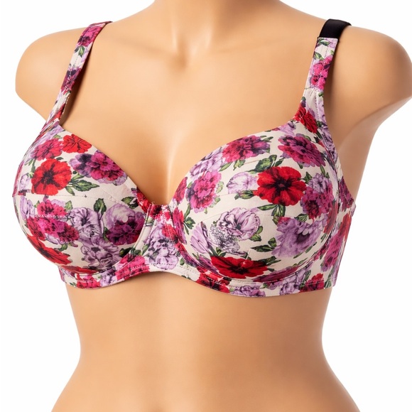 Victoria’s Secret 36DDD Floral Underwire Bra NWT Full Coverage Multicolor - Picture 8 of 8